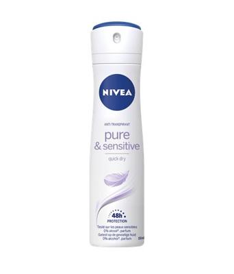 Nivea Pure & Sensitive Deodorant Spray - 150 ml Nivea Pure & Sensitive Deodorant Spray - 150 ml