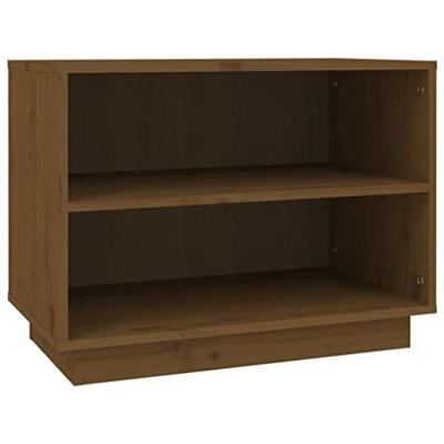 VidaXL Schoenenkast 60x34x45 cm massief grenenhout honingbruin VidaXL Schoenenkast 60x34x45 cm massief grenenhout honingbruin