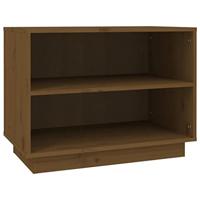 VidaXL Schoenenkast 60x34x45 cm massief grenenhout honingbruin - thumbnail
