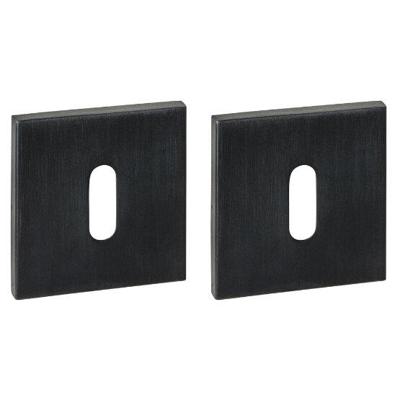 Intersteel Set van 2 sleutelrozettenTira vierkant zwart 53x53mm - 1323.103086