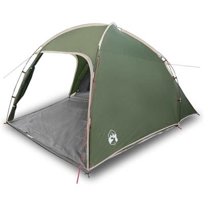 VidaXL Tent huisje groen 370 x 230 x 185 cm polyester en glasvezel