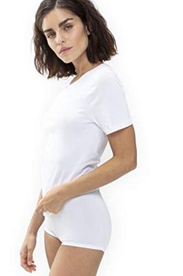 56201 Emotion dames T-shirt - ronde hals - Vrouwen viscose ondershirt slim Fit - Korte mouwen