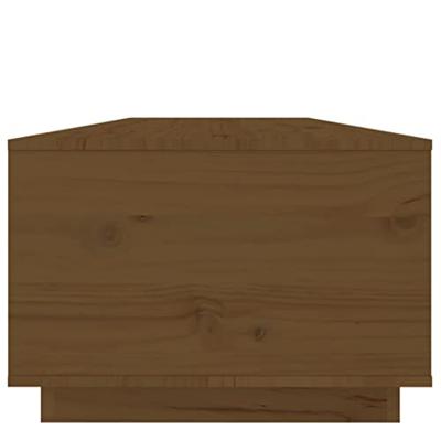 Salontafel 100x50x35 cm massief grenenhout honingbruin