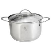 BerlingerHaus rvs pan 18x11 glas deksel - thumbnail