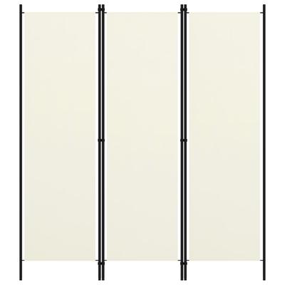 Kamerscherm met 3 panelen 150x180 cm wit