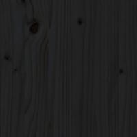 Bedframe massief hout zwart 135x190 cm - thumbnail