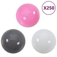 VidaXL Kinderspeeltent met 250 ballen 100x100x127 cm roze - thumbnail
