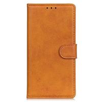 Casecentive Leren Wallet case met sluiting iPhone 13 Mini bruin - thumbnail