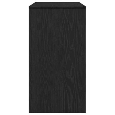 Wandtafel 89x41x76,5 cm spaanplaat zwart eikenkleurig