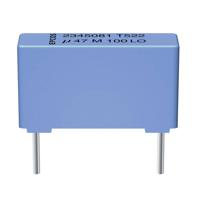 TDK B32524-Q8474-K 1 stuk(s) MKT-foliecondensator Radiaal bedraad 0.47 µF 630 V/DC 10 % 27.5 mm (l x b x h) 31.5 x 11 x 21 mm - thumbnail