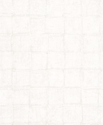 Noordwand Botanica Behang met vierkante tegels 30416