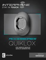 INTERPHONE mobiele telefoon case houder "quiklox" quicklox plate z. adhesive cell phone ba - thumbnail