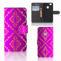 Wallet Case Huawei P9 Lite Barok Roze - thumbnail