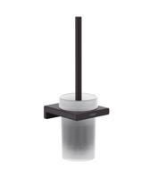 Hansgrohe AddStoris toiletborstel met wandhouder 10,5x12x34,2cm mat zwart - thumbnail