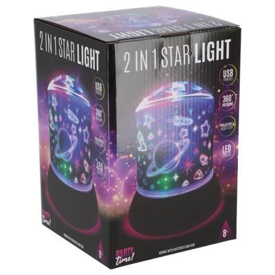 Party Time 2in1 LED Starlight met Zwarte Voet Party Time 2in1 LED Starlight met Zwarte Voet