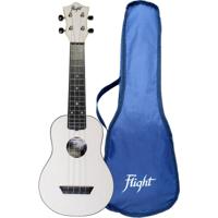 Flight Travel Series TUS35 White sopraan ukelele met gigbag - thumbnail