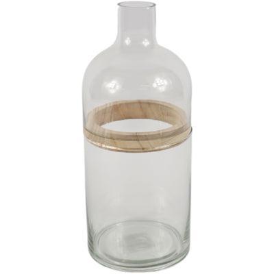 Vaas glas transparant 28,7 cm 3 delig | 9 stuks