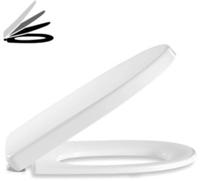 Pressalit Delight toiletbril softclose met d09999 RVS scharnier wit - thumbnail