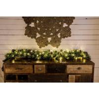 Mini LED Kerstverlichting voor binnen 100 lampjes extra warm wit 10 meter zwart - thumbnail