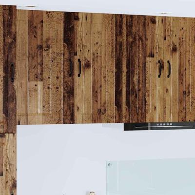 Keukenkast aan de muur Oud Hout 40 x 31 x 80 cm Bewerkt hout Keukenkast aan de muur Oud Hout 40 x 31 x 80 cm Bewerkt hout