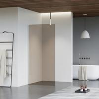 Fortifura Galeria inloopdouche - 70x200cm - rookglas - plafondarm - chroom SW797941/SW797904/SW804541 - thumbnail