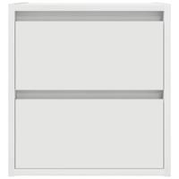 Nachtkastjes wandgemonteerd 2 st 38x34x40 cm wit - thumbnail