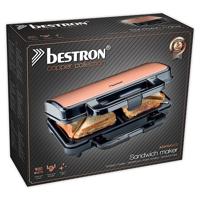 Bestron ASM90XLCO Tosti-IJzer Koper/Zwart - thumbnail