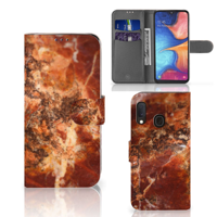 Samsung Galaxy A20e | Bookcase | Marmer Bruin - thumbnail