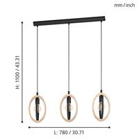 Eglo 3-lichts hanglampBasildon - 43462 - thumbnail
