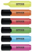 OFFICE products markeerstift, 2 - 5 mm, geassorteerde kleuren, etui van 6 stuks - thumbnail
