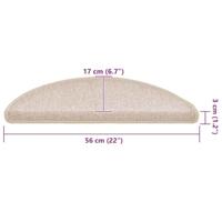 Trapmatten 20 st 56x17x3 cm taupe - thumbnail