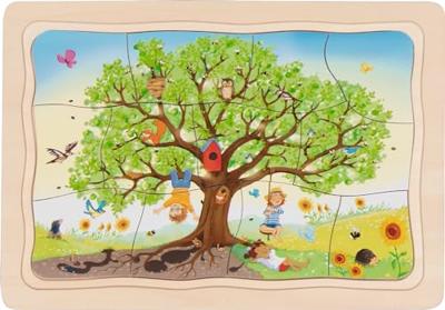 Goki houten legpuzzel mijn appelboom, 32st.