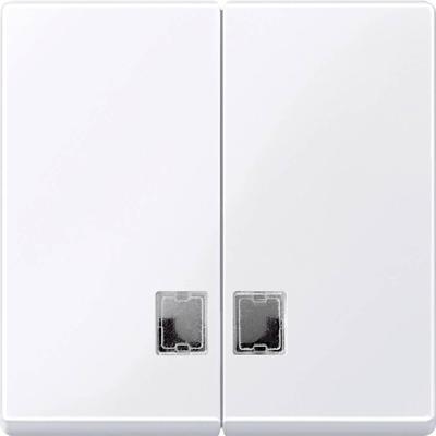 Merten 438525 Wisselschakelaar Afdekking System M Wit 1 stuk(s)