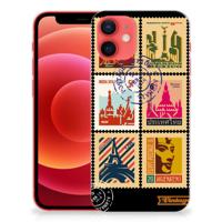 iPhone 12 Mini | Silliconen Back Cover | Postzegels - thumbnail