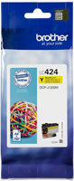 Brother inktcartridge, 750 pagina's, OEM LC-424Y, geel - thumbnail