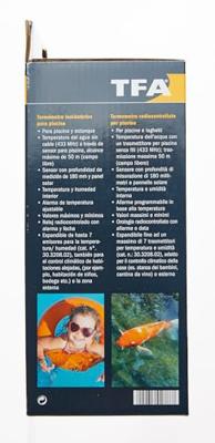 TFA Dostmann VENICE Funk-Pool-Thermometer Zwembadthermometer Antraciet - thumbnail