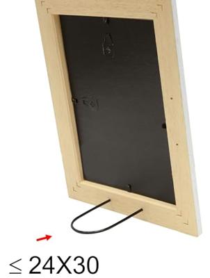 Deknudt Fotokader wit met naturelkleurig accent 18x24 S221H1