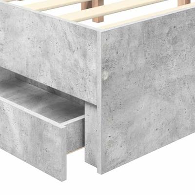 Bedframe met lade Beton Grijs 180 x 200 cm Geconstrueerd hout