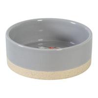 Zolux olaria voerbak keramiek grijs - thumbnail