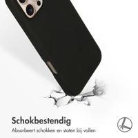 Accezz Liquid Silicone Backcover met MagSafe iPhone 16 Pro Max Telefoonhoesje Zwart - thumbnail