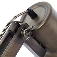 Brilliant Hardwork 99037/46 Bureaulamp LED E27 28 W Zwart, RVS - thumbnail