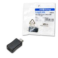 LogiLink AU0010 kabeladapter/verloopstukje mini USB naar micro USB - thumbnail