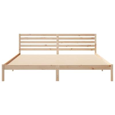Bedframe met hoofdeinde Bruin 200 x 220 cm Massief grenenhout Bedframe met hoofdeinde Bruin 200 x 220 cm Massief grenenhout