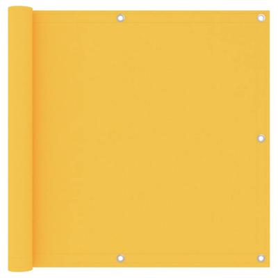VidaXL Balkonscherm 90x500 cm oxford stof geel