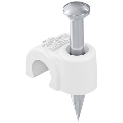 OBO Bettermann 2225417 Nagelklem Zuiver wit 100 stuk(s)