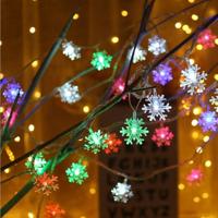 3m 20 LEDs USB Home Nieuwjaar kerst decoratie Snowflake Garland licht (kleurrijk licht) - thumbnail
