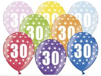 Verjaardag Ballonnen 30 Jaar Metallic Mix (6st) - thumbnail