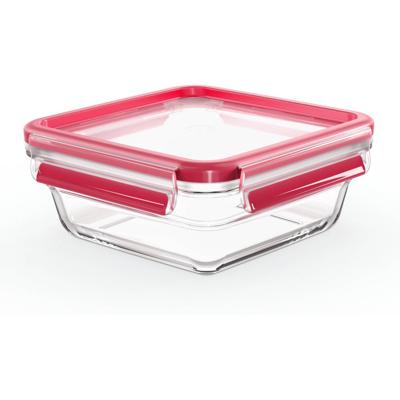 Emsa Clip & Close Vershoudbakje 0.8 l Glas Met deksel, Waterdicht, BPA-vrij Transparant, Rood 600747 Emsa Clip & Close Vershoudbakje 0.8 l Glas Met deksel, Waterdicht, BPA-vrij Transparant, Rood 600747