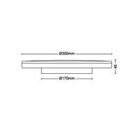 Philips Zwarte plafonnièreOzziet Ø 30cm - 929003196101 - thumbnail