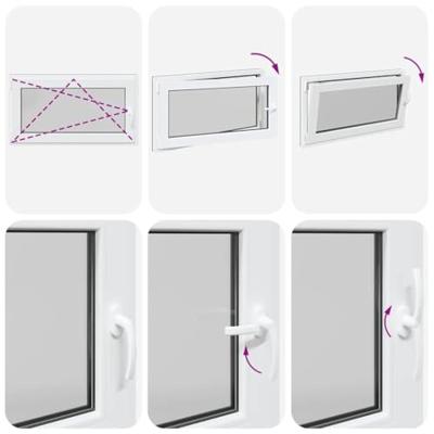 Kelderraam RISOR 110x60 cm draaikiep-draai DIN links antraciet Kelderraam RISOR 110x60 cm draaikiep-draai DIN links antraciet